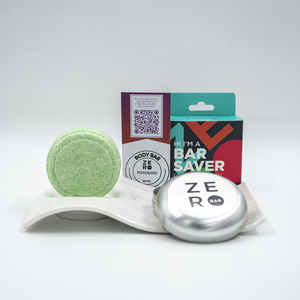 Peppermint 100g Body Bar + Bar Saver - ZeroBar
